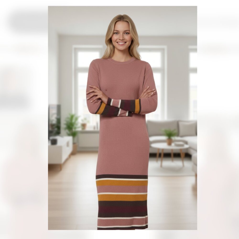 NWT Anthropologie Parvati Midi Dress Striped